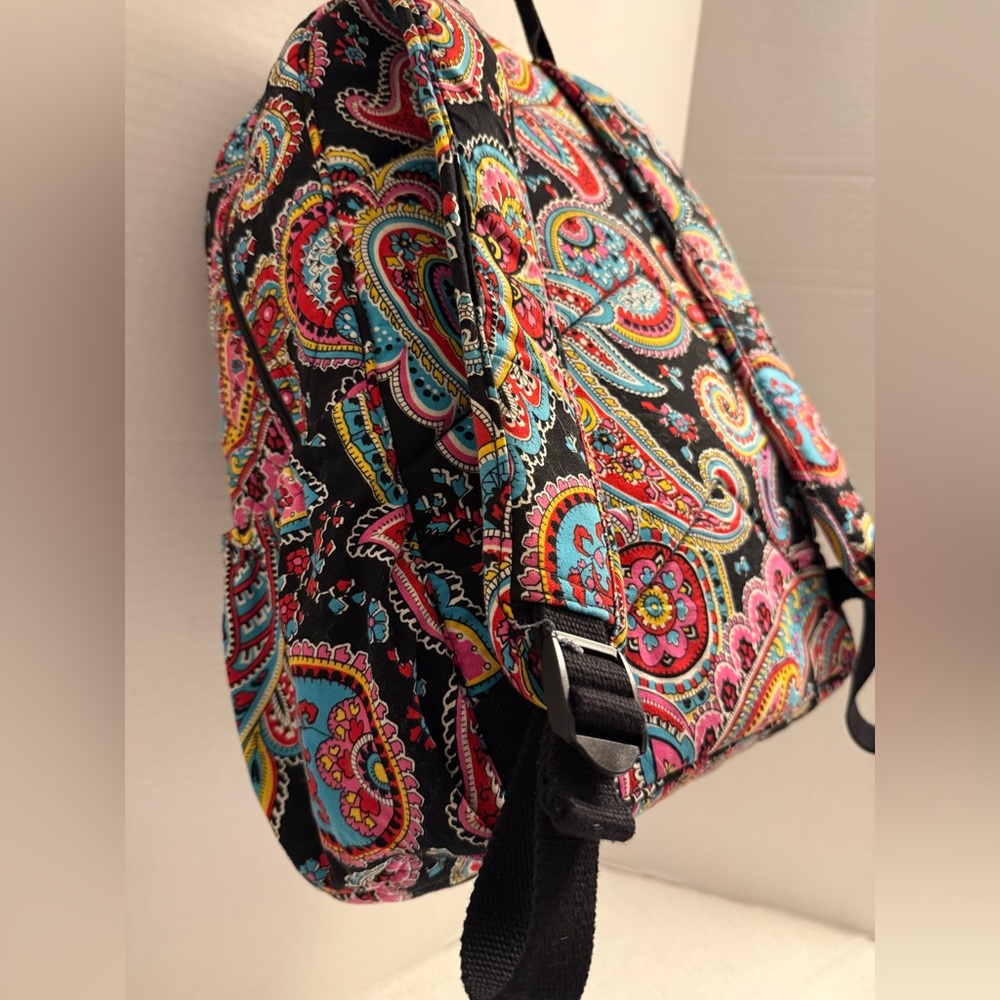 🎒 Vera Bradley Quilted Backpack | NWT | Paisley Print | Travel School Work - Picture 7 of 13